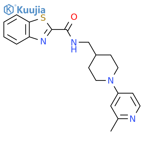 N-((1-(2-methylpyridin-4-yl)piperidin-4-yl)methyl)benzo[d]thiazole-2-carboxamide structure