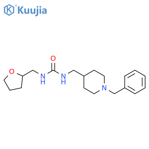 1-[(1-benzylpiperidin-4-yl)methyl]-3-[(oxolan-2-yl)methyl]urea structure