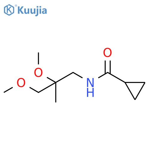 N-(2,3-dimethoxy-2-methylpropyl)cyclopropanecarboxamide structure