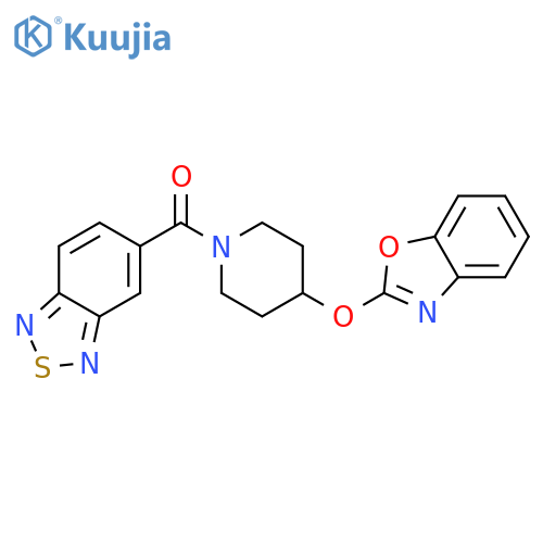 2,1,3-benzothiadiazol-5-yl-[4-(1,3-benzoxazol-2-yloxy)piperidin-1-yl]methanone structure