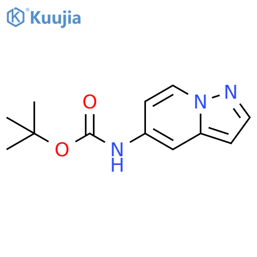 tert-butyl N-{pyrazolo[1,5-a]pyridin-5-yl}carbamate structure