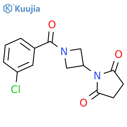 1-[1-(3-Chlorobenzoyl)-3-azetidinyl]-2,5-pyrrolidinedione structure