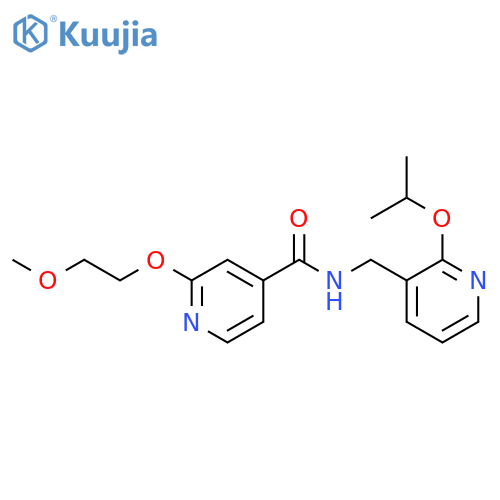 2-(2-Methoxyethoxy)-N-[[2-(1-methylethoxy)-3-pyridinyl]methyl]-4-pyridinecarboxamide structure