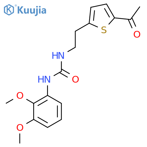 3-[2-(5-acetylthiophen-2-yl)ethyl]-1-(2,3-dimethoxyphenyl)urea structure