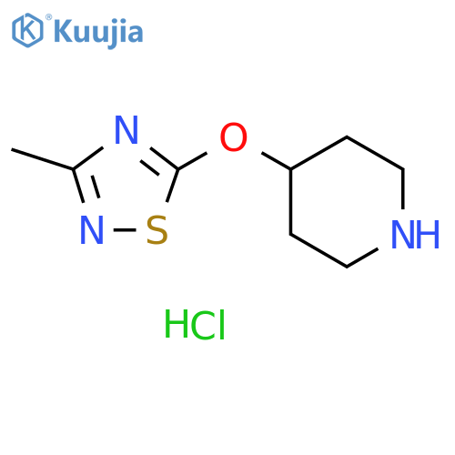 4-(3-methyl-1,2,4-thiadiazol-5-yl)oxypiperidine hydrochloride structure