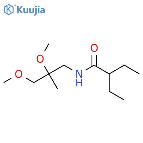 N-(2,3-dimethoxy-2-methylpropyl)-2-ethylbutanamide structure