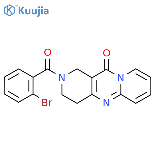 5-(2-bromobenzoyl)-1,5,9-triazatricyclo[8.4.0.0^{3,8}]tetradeca-3(8),9,11,13-tetraen-2-one structure