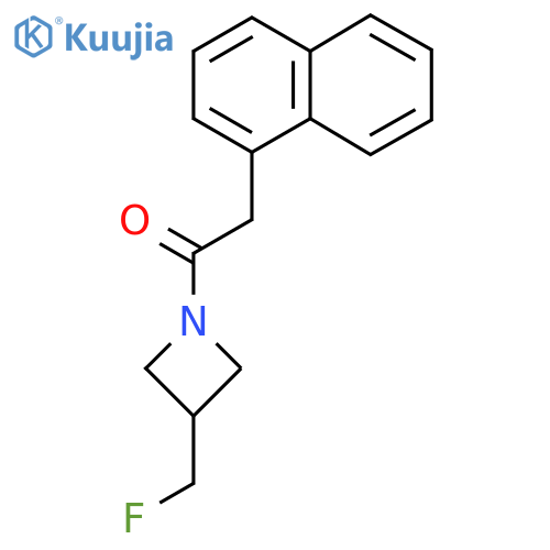 1-3-(fluoromethyl)azetidin-1-yl-2-(naphthalen-1-yl)ethan-1-one structure
