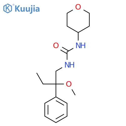3-(2-methoxy-2-phenylbutyl)-1-(oxan-4-yl)urea structure