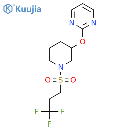 2-{[1-(3,3,3-trifluoropropanesulfonyl)piperidin-3-yl]oxy}pyrimidine structure
