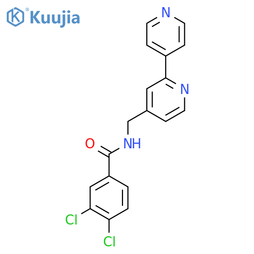 N-({2,4'-bipyridine-4-yl}methyl)-3,4-dichlorobenzamide structure