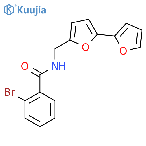 N-({2,2'-bifuran-5-yl}methyl)-2-bromobenzamide structure