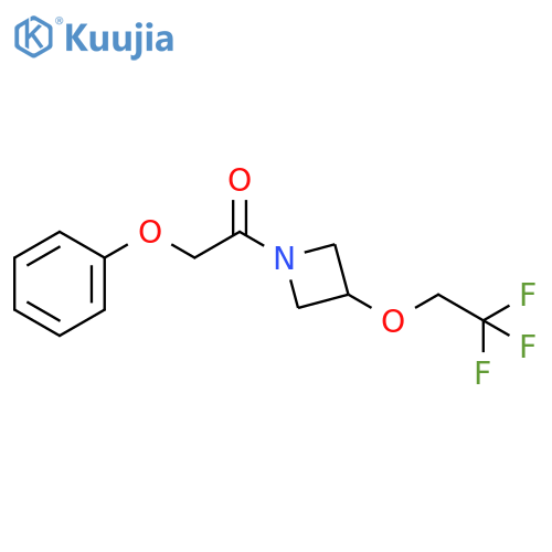 2-phenoxy-1-3-(2,2,2-trifluoroethoxy)azetidin-1-ylethan-1-one structure