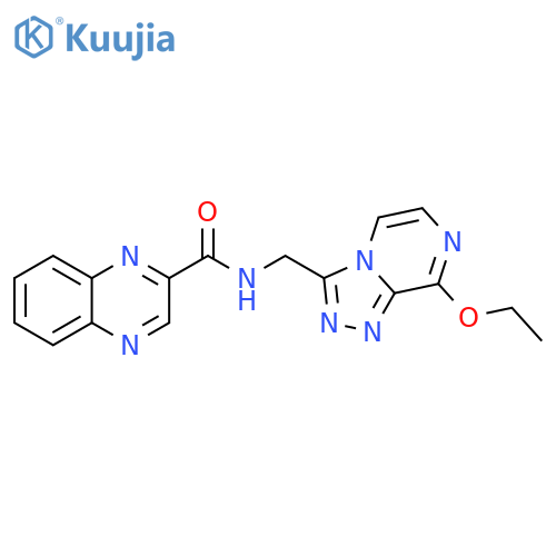 N-({8-ethoxy-[1,2,4]triazolo[4,3-a]pyrazin-3-yl}methyl)quinoxaline-2-carboxamide structure