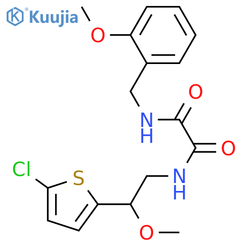 N-2-(5-chlorothiophen-2-yl)-2-methoxyethyl-N'-(2-methoxyphenyl)methylethanediamide structure