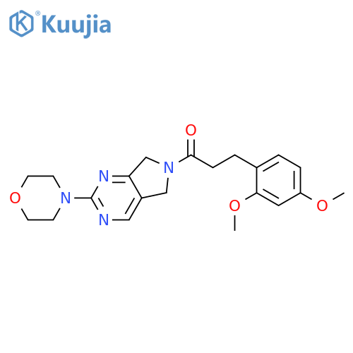 3-(2,4-dimethoxyphenyl)-1-[2-(morpholin-4-yl)-5H,6H,7H-pyrrolo[3,4-d]pyrimidin-6-yl]propan-1-one structure