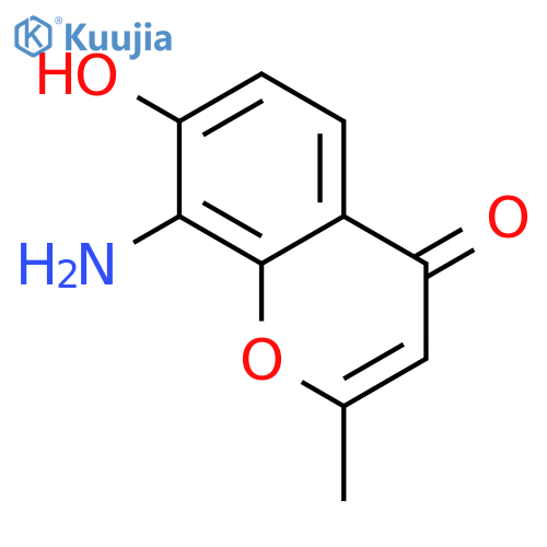 8-amino-7-hydroxy-2-methyl-4H-chromen-4-one structure