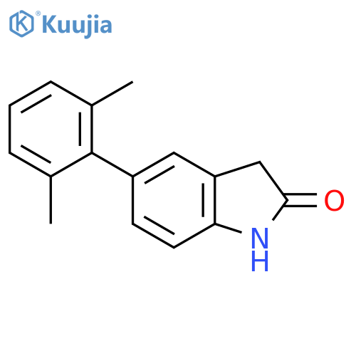 5-(2,6-Dimethylphenyl)indolin-2-one structure