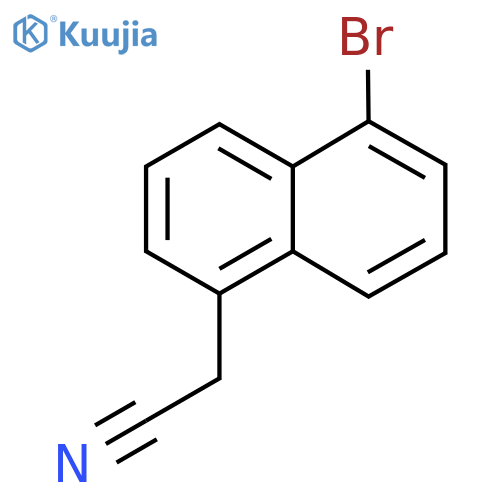 5-Bromonaphthalene-1-acetonitrile structure