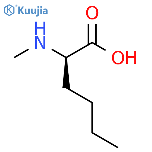 (2R)-2-(methylamino)hexanoic acid structure
