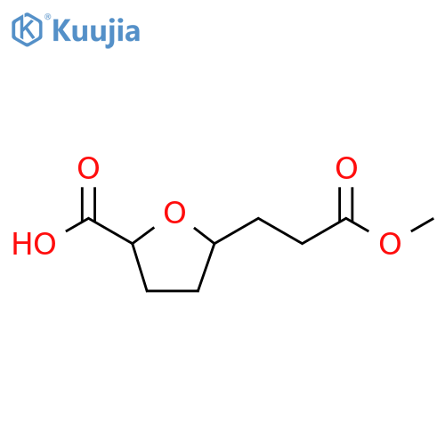 5-(3-methoxy-3-oxopropyl)oxolane-2-carboxylic acid structure