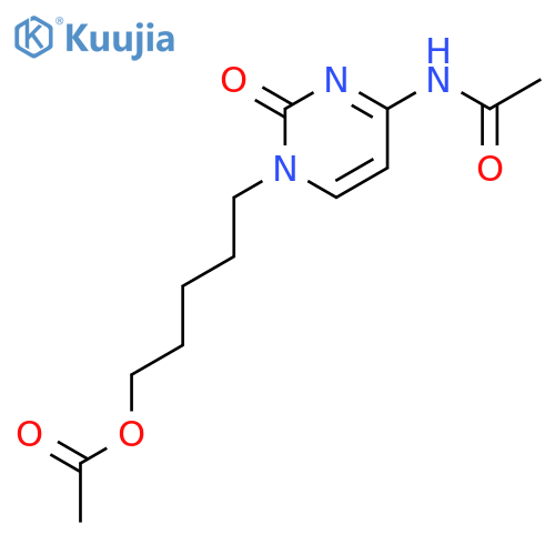 Acetamide, N-[1-[5-(acetyloxy)pentyl]-1,2-dihydro-2-oxo-4-pyrimidinyl]- structure