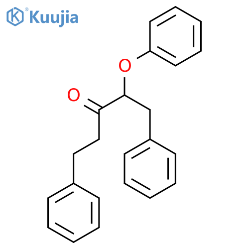 3-Pentanone, 2-phenoxy-1,5-diphenyl- structure