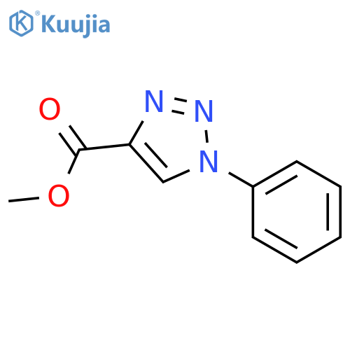 methyl 1-phenyl-1H-1,2,3-triazole-4-carboxylate structure