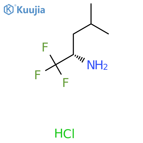 2-Pentanamine, 1,1,1-trifluoro-4-methyl-, hydrochloride (1:1), (2S)- structure
