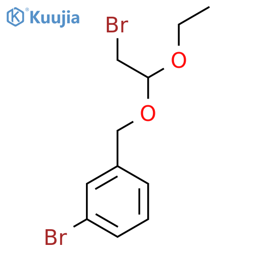 1-Bromo-3-[(2-bromo-1-ethoxyethoxy)methyl]benzene structure