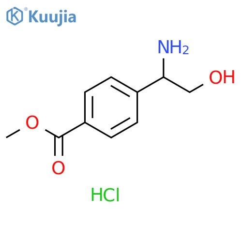 methyl 4-(1-amino-2-hydroxyethyl)benzoate Hydrochloride structure