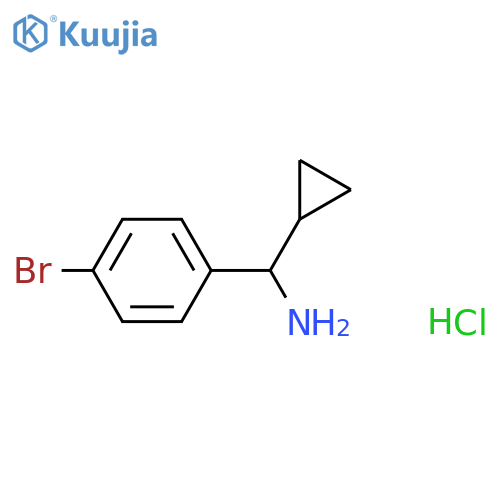 (4-Bromophenyl)(cyclopropyl)methanamine hydrochloride structure