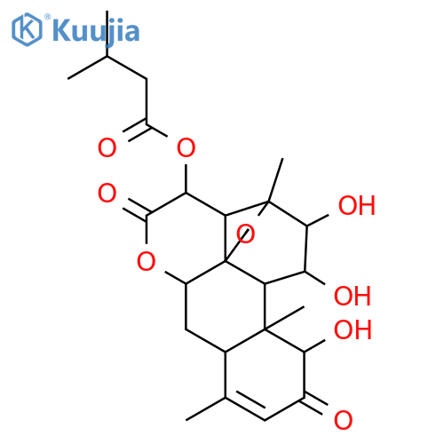 Brucein E; 14-Deoxy, 2-ketone, 15-O-(3-methylbutanoyl) structure