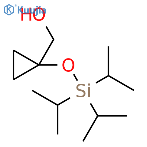 1-(Triisopropylsilyloxy)cyclopropylmethanol structure
