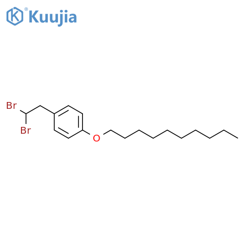 Benzene, 1-(decyloxy)-4-(2,2-dibromoethyl)- structure