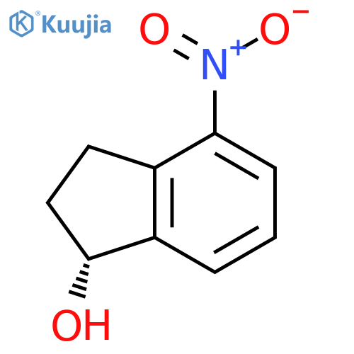 (1R)-4-nitro-2,3-dihydro-1H-inden-1-ol structure