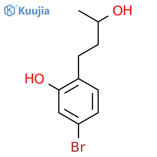 5-bromo-2-(3-hydroxybutyl)phenol structure
