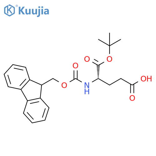Glutamic acid, N-[(9H-fluoren-9-ylmethoxy)carbonyl]-, 1-(1,1-dimethylethyl) ester structure