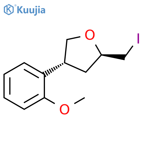 (2R,4R)-2-(iodomethyl)-4-(2-methoxyphenyl)oxolane structure