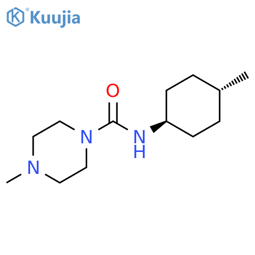 4-methyl-N-(1r,4r)-4-methylcyclohexylpiperazine-1-carboxamide structure
