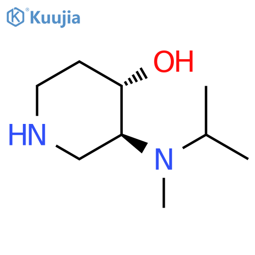 (3S,4S)-3-methyl(propan-2-yl)aminopiperidin-4-ol structure