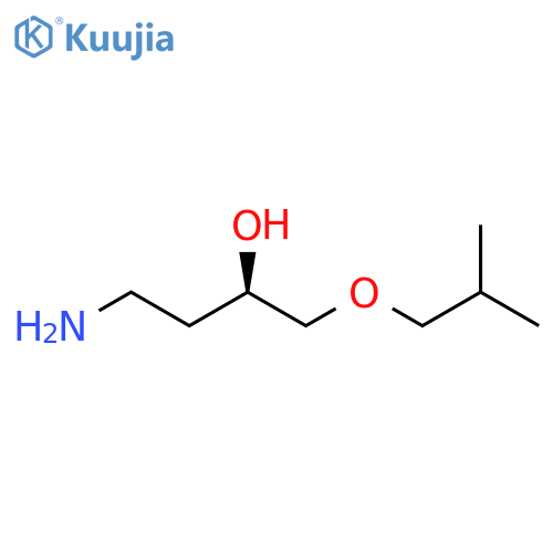 (2R)-4-amino-1-(2-methylpropoxy)butan-2-ol structure