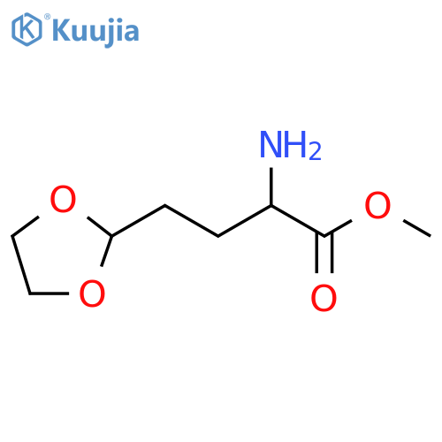methyl 2-amino-4-(1,3-dioxolan-2-yl)butanoate structure