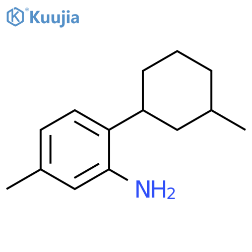 5-methyl-2-(3-methylcyclohexyl)aniline structure