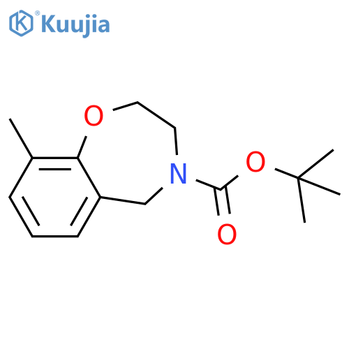 tert-butyl 9-methyl-2,3,4,5-tetrahydro-1,4-benzoxazepine-4-carboxylate structure