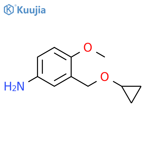 3-(Cyclopropoxymethyl)-4-methoxyaniline structure