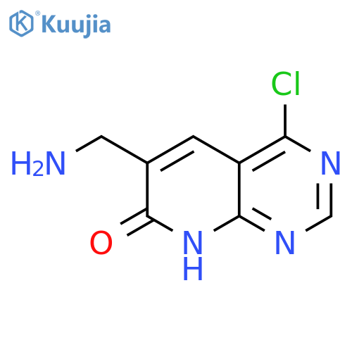 6-(aminomethyl)-4-chloro-7H,8H-pyrido2,3-dpyrimidin-7-one structure