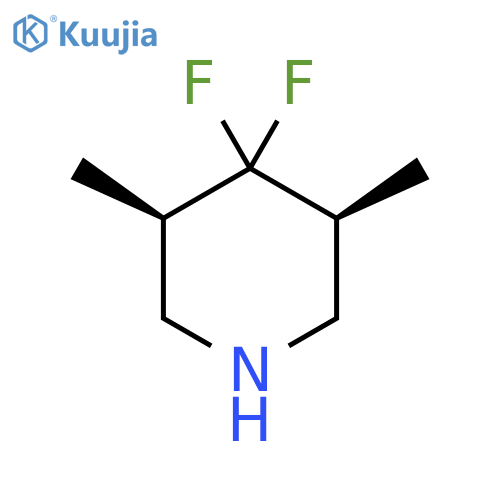 (3R,5S)-4,4-difluoro-3,5-dimethylpiperidine structure