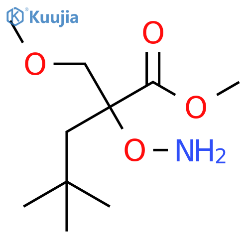 methyl 2-(aminooxy)-2-(methoxymethyl)-4,4-dimethylpentanoate structure