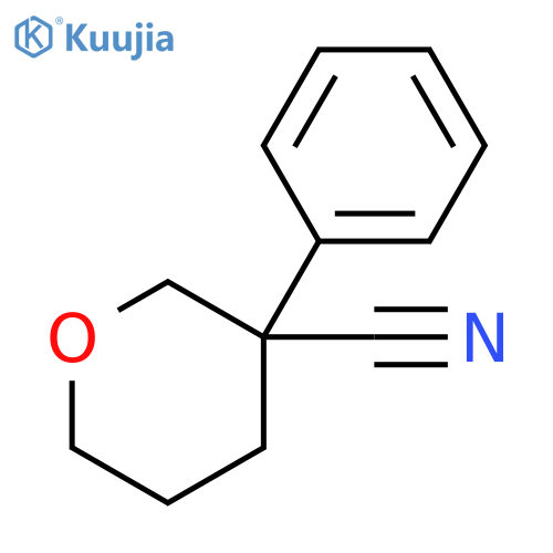 3-phenyloxane-3-carbonitrile structure